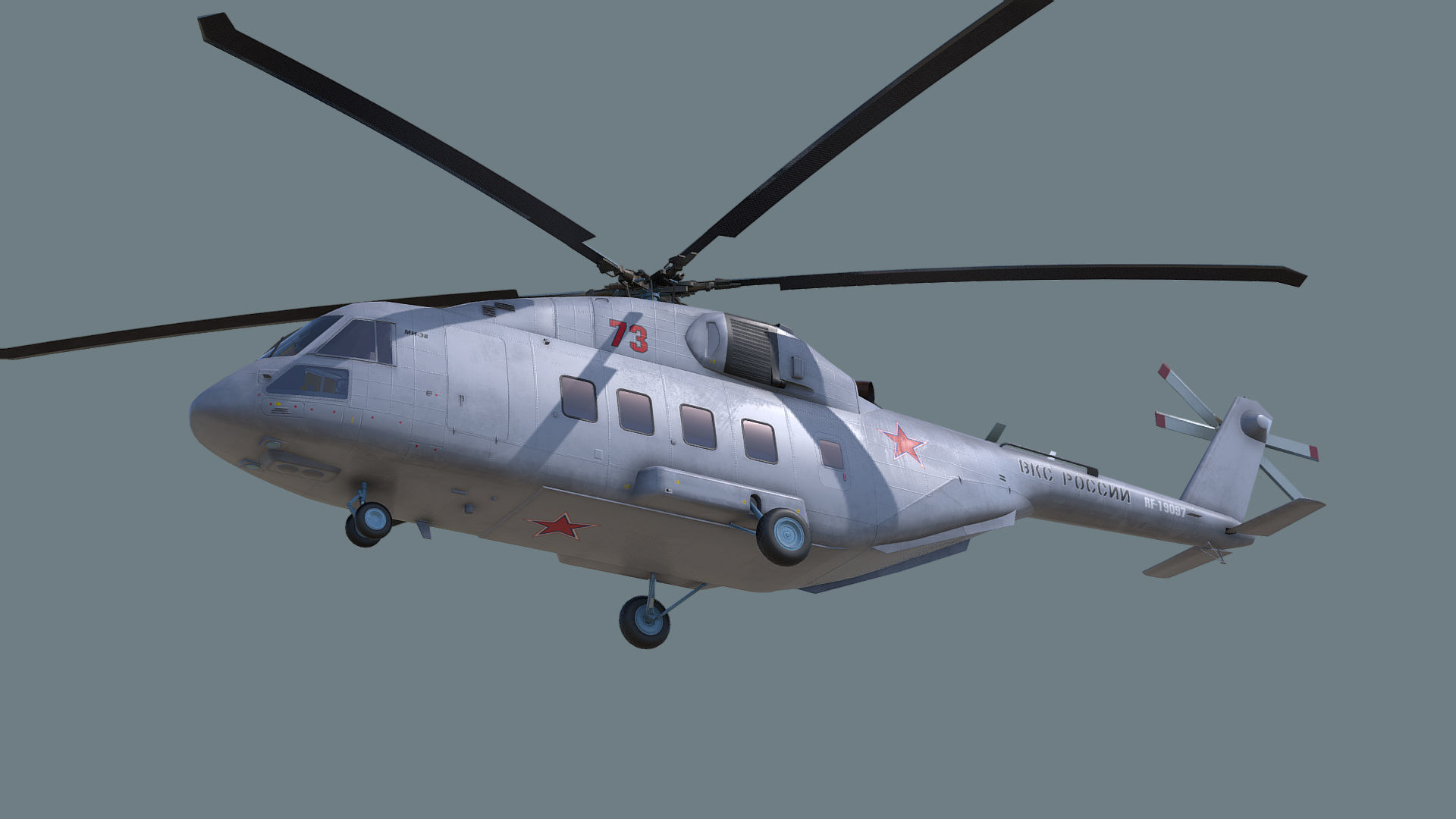 Mi-38 helicopter 3D model_11