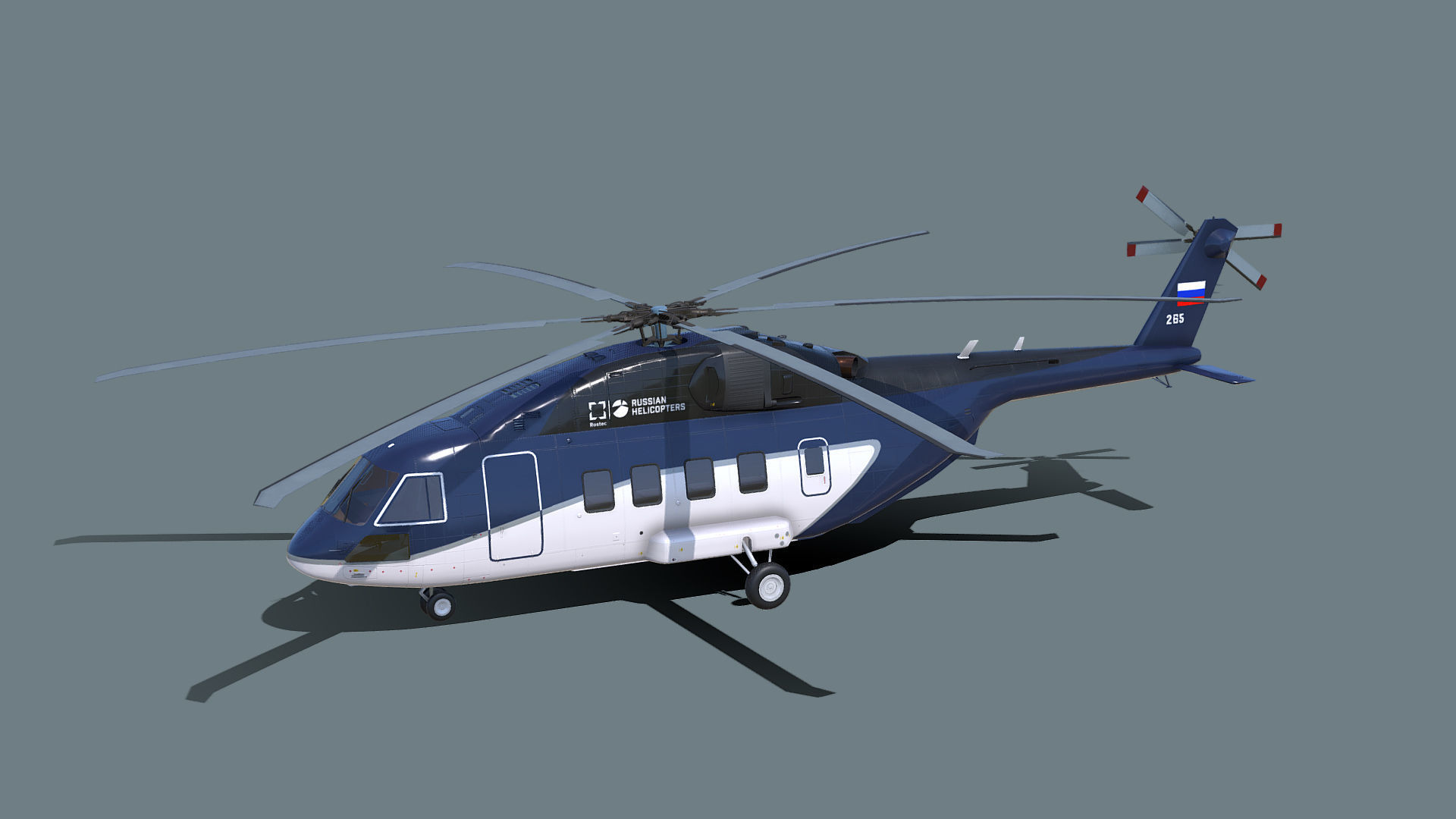 Mi-38 helicopter 3D model_4