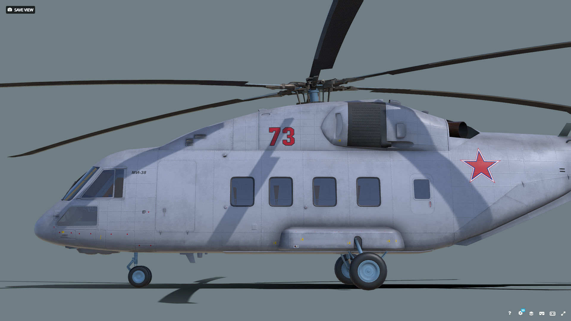 Mi-38 helicopter 3D model_14