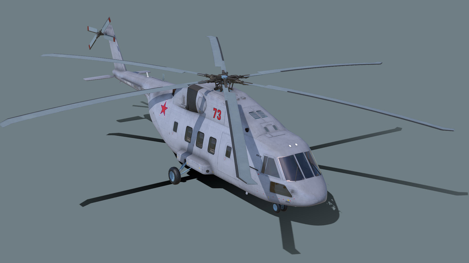 Mi-38 helicopter 3D model_5