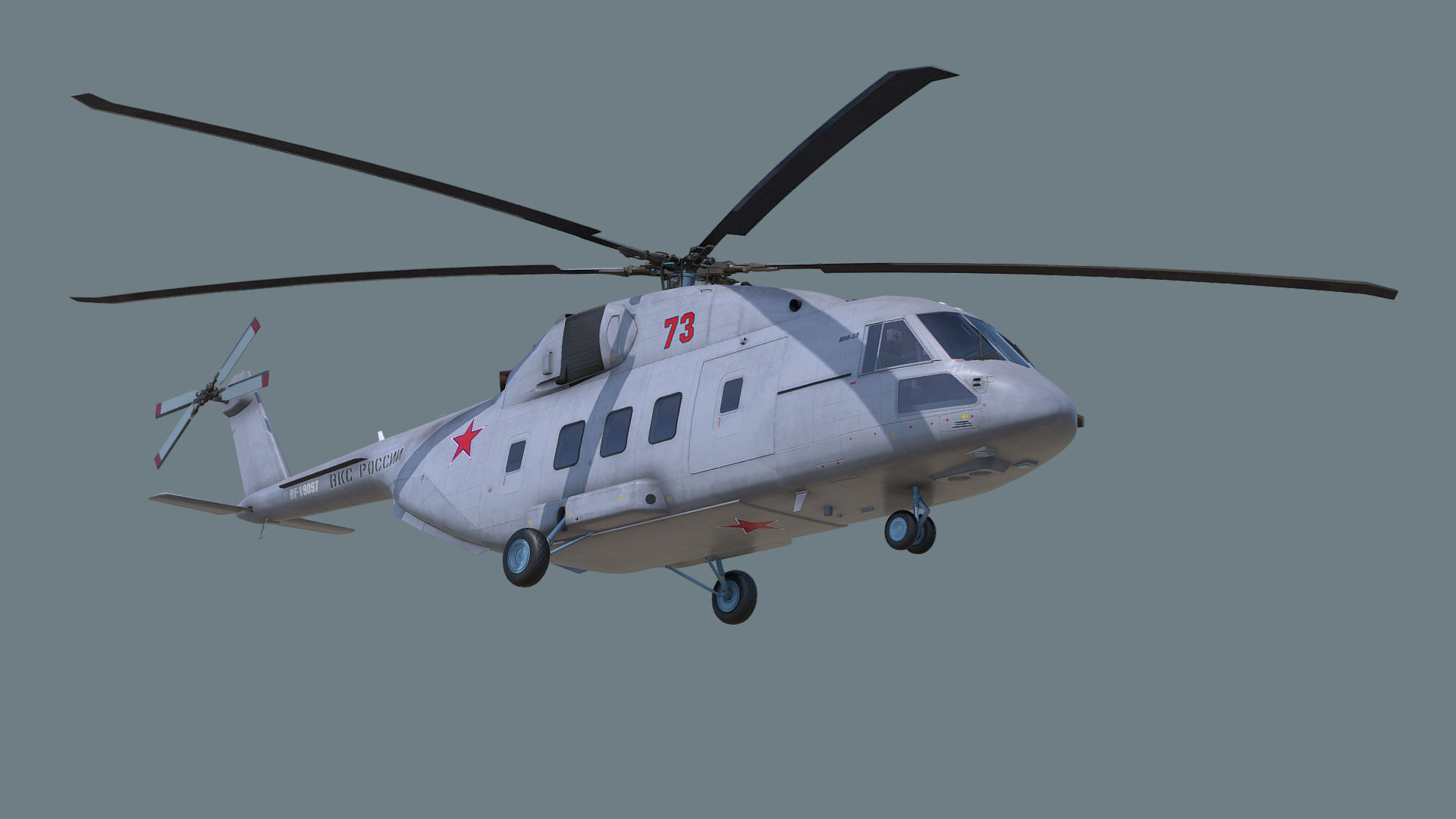 Mi-38 helicopter 3D model_9