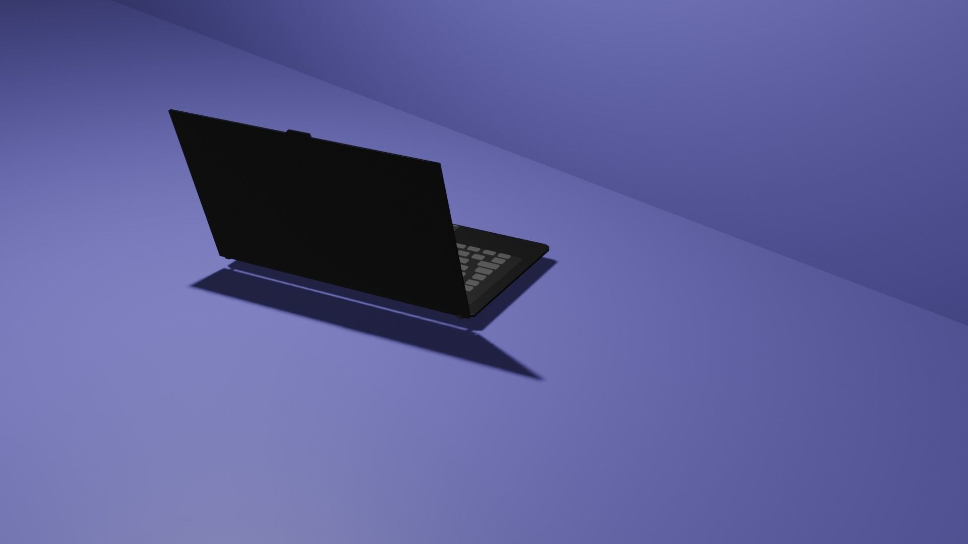 3d laptop low polly game ready Low-poly 3D model_4