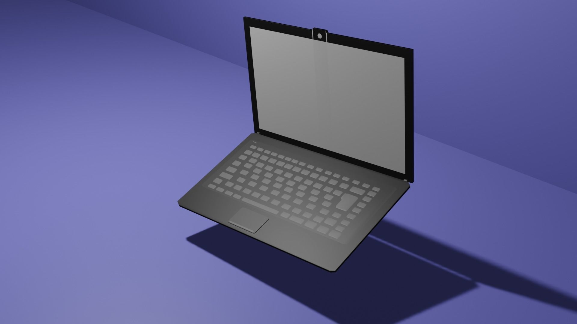 3d laptop low polly game ready Low-poly 3D model_2