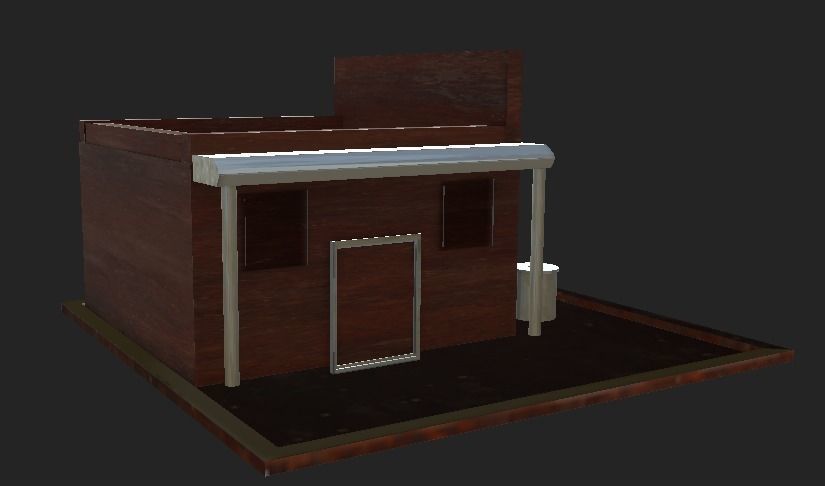 store model building Low-poly 3D model_9