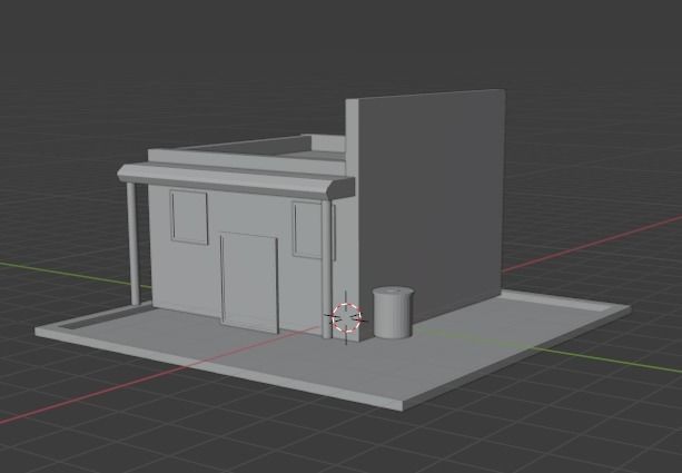 store model building Low-poly 3D model_14