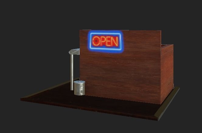 store model building Low-poly 3D model_13