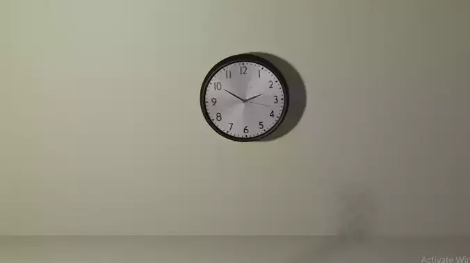 3d textured wall clock