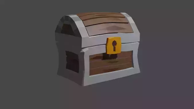 Medieval Chest And Broken Medieval Chest