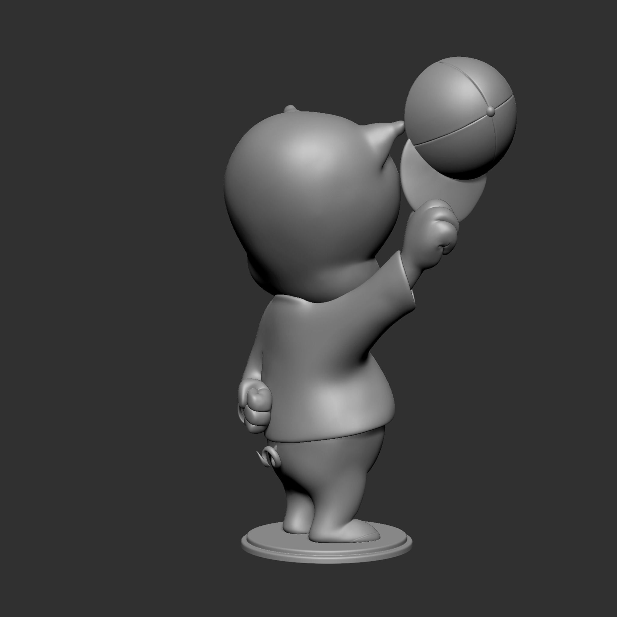 Porky Pig 3D print model_17