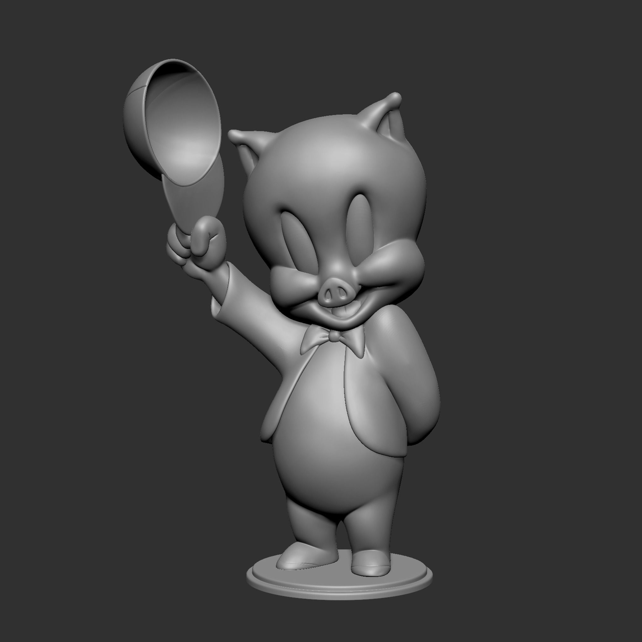 Porky Pig 3D print model_21