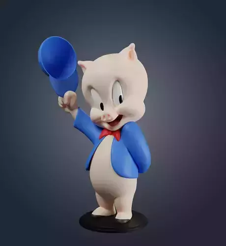 Porky Pig 3D print model
