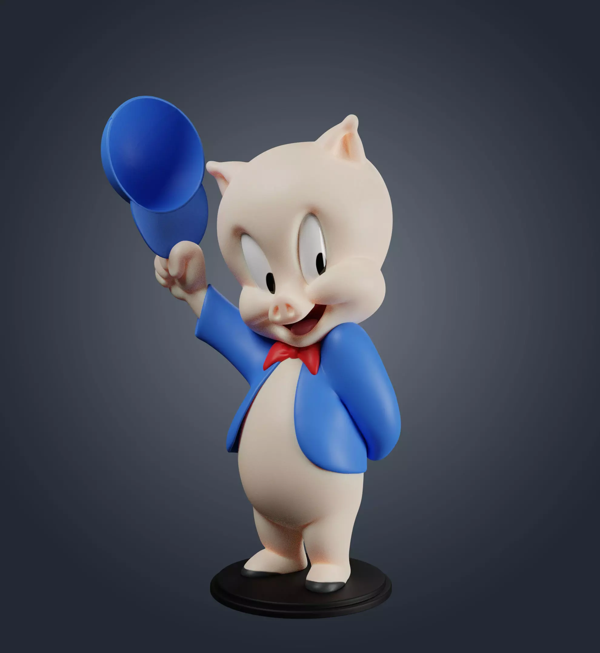 Porky Pig 3D print model_0