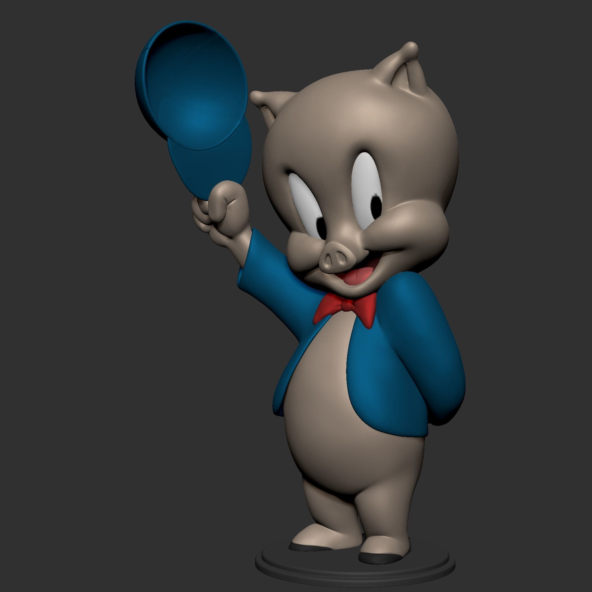 Porky Pig 3D print model_10