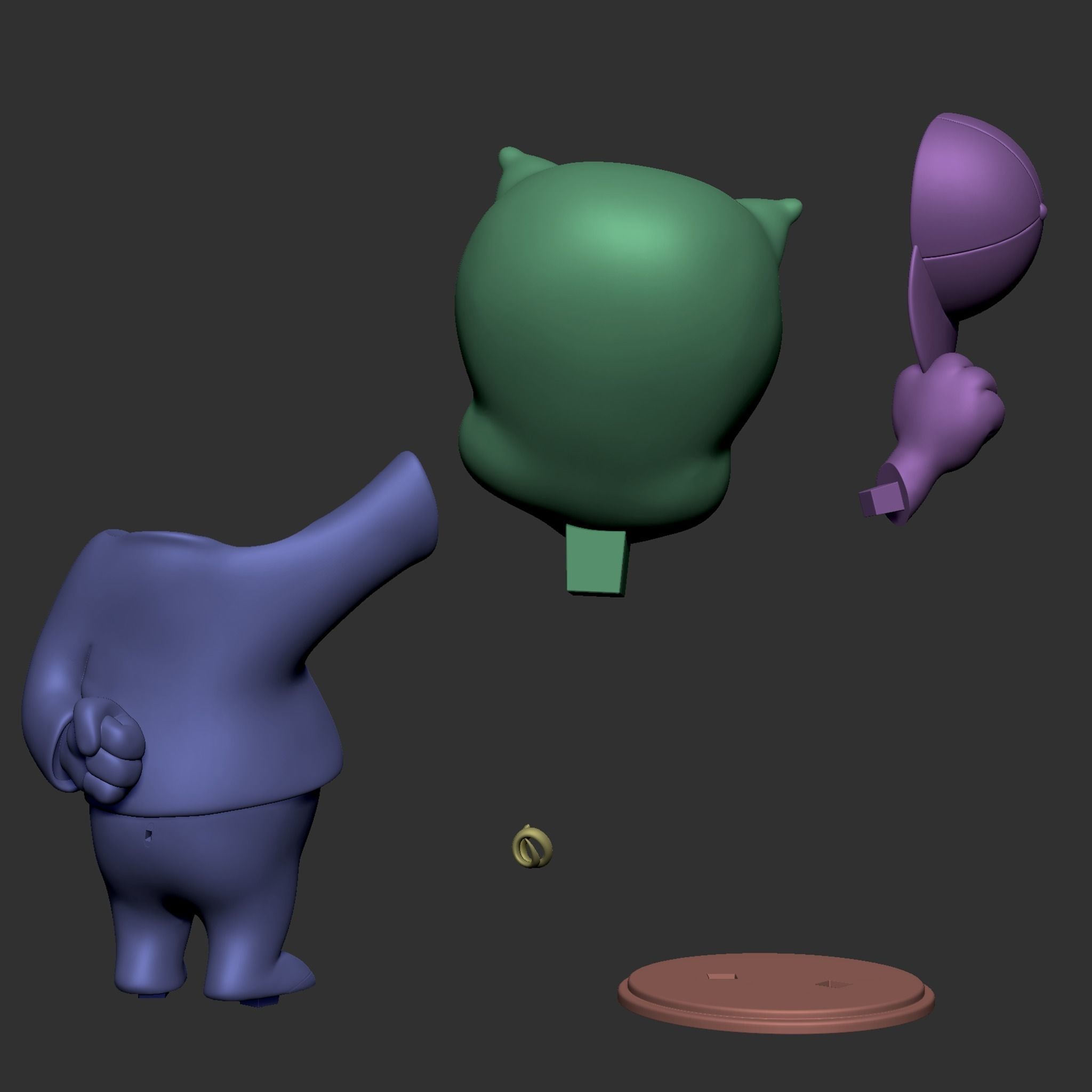 Porky Pig 3D print model_23
