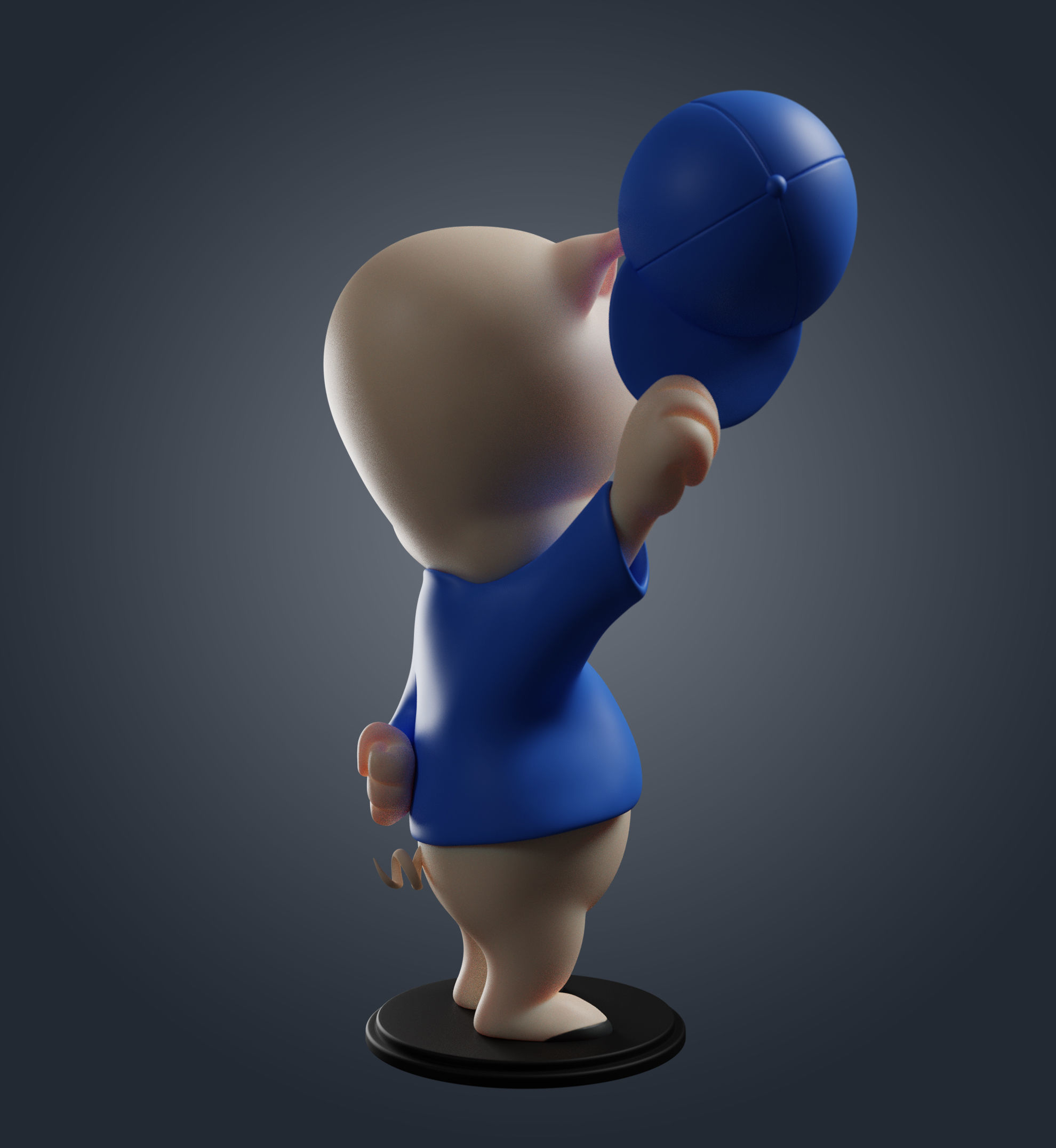 Porky Pig 3D print model_4