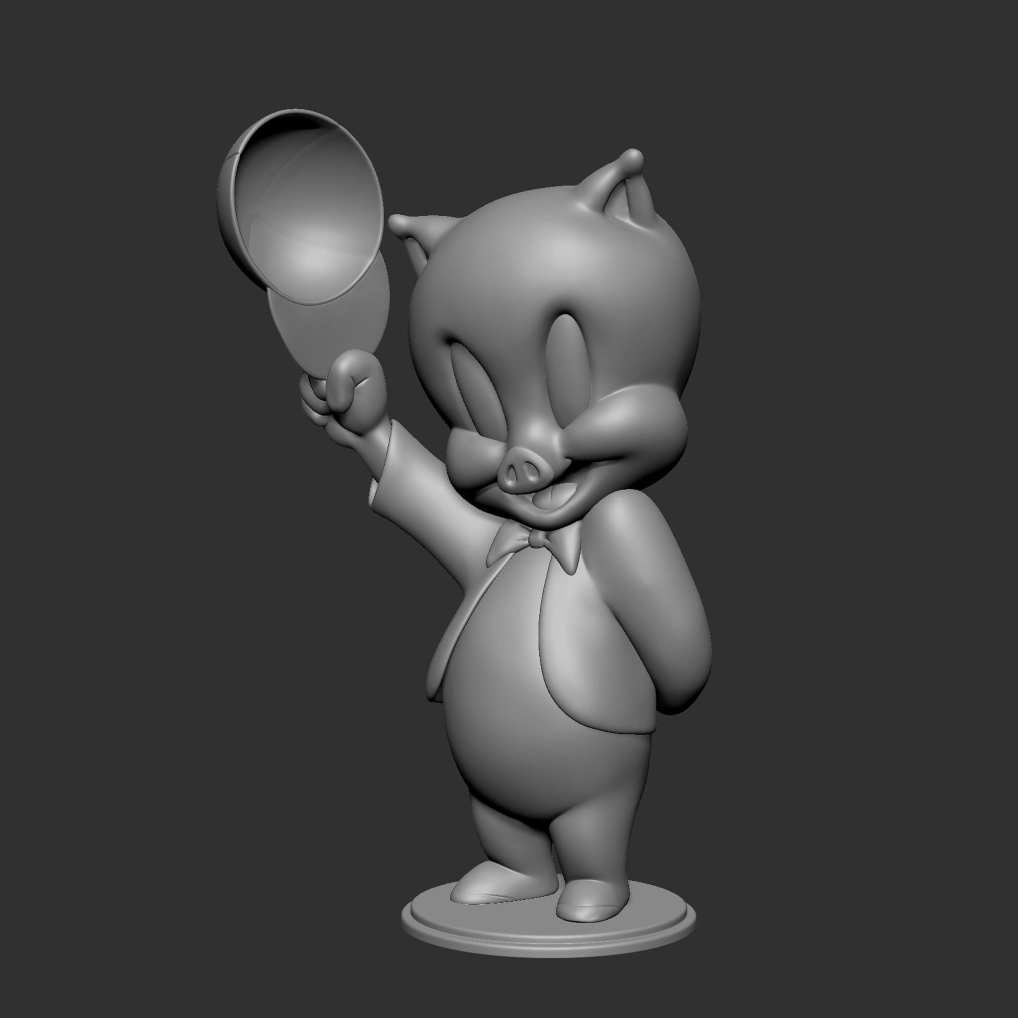 Porky Pig 3D print model_14