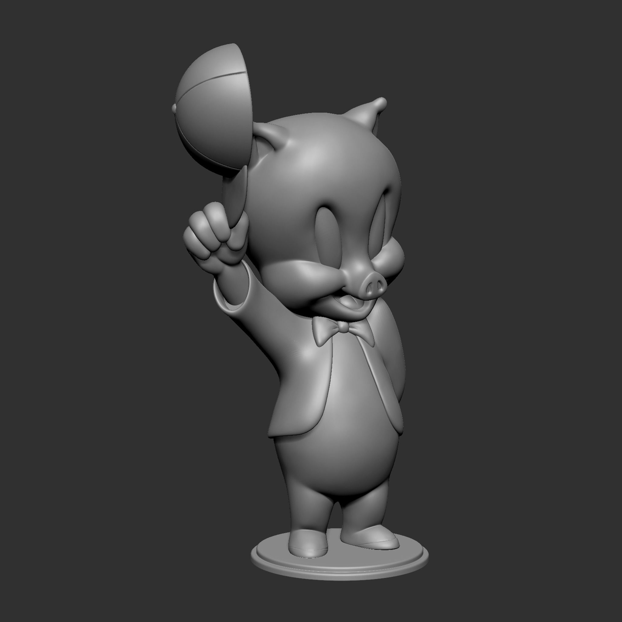 Porky Pig 3D print model_15