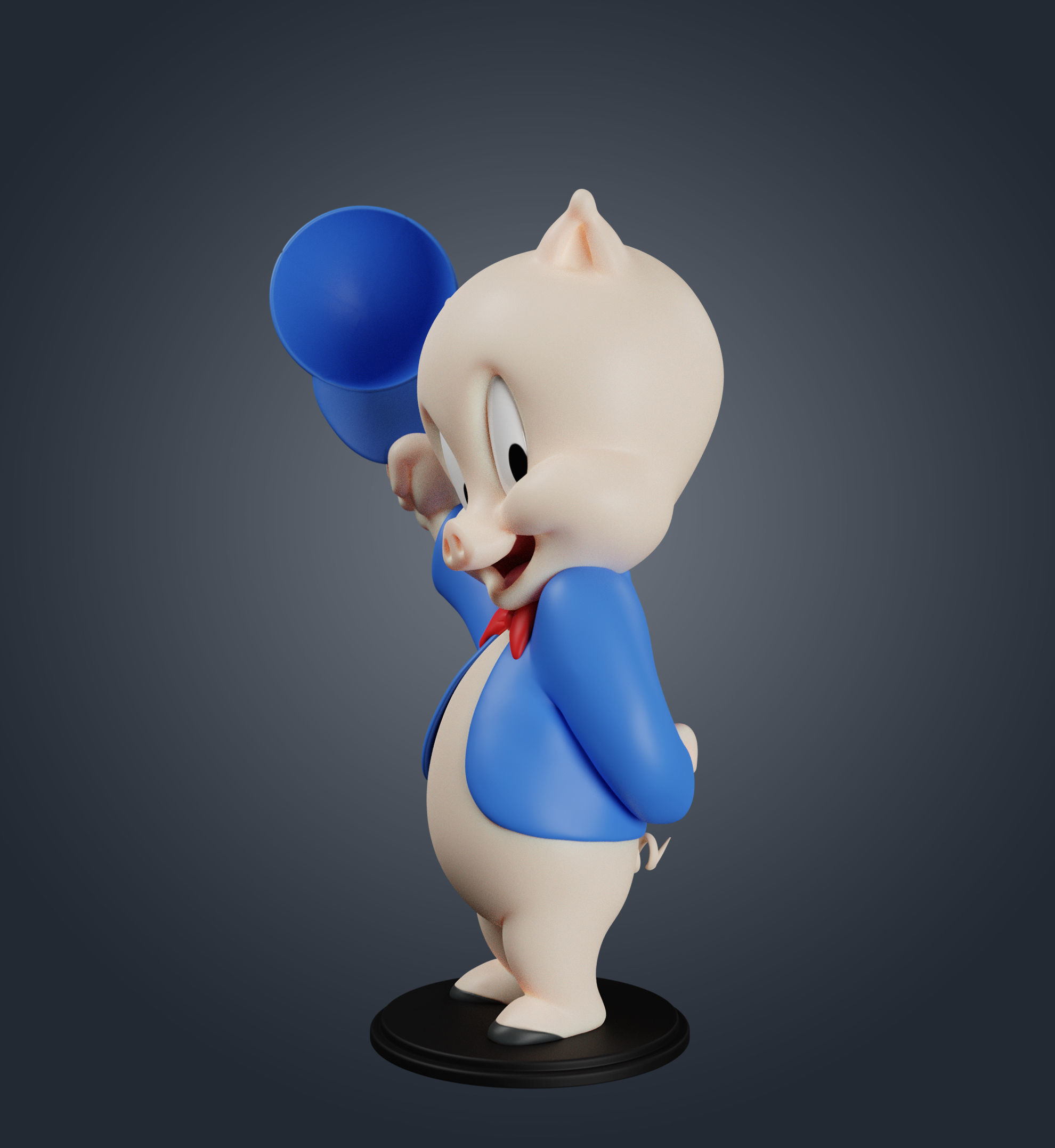 Porky Pig 3D print model_9
