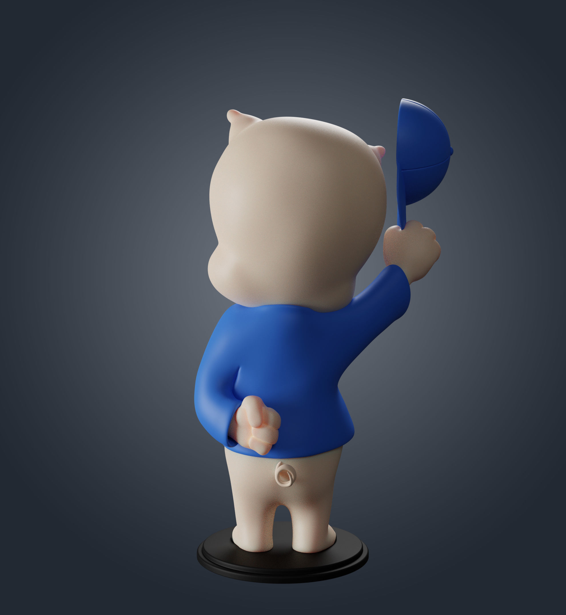 Porky Pig 3D print model_6