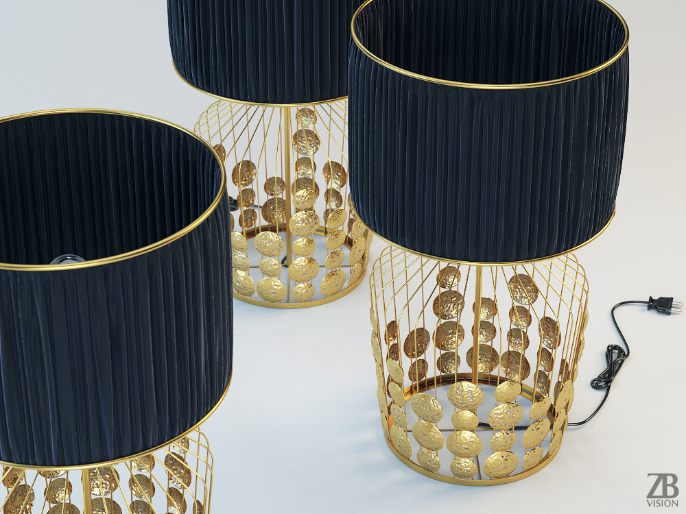 Grapes Table Lamp 3D model_6