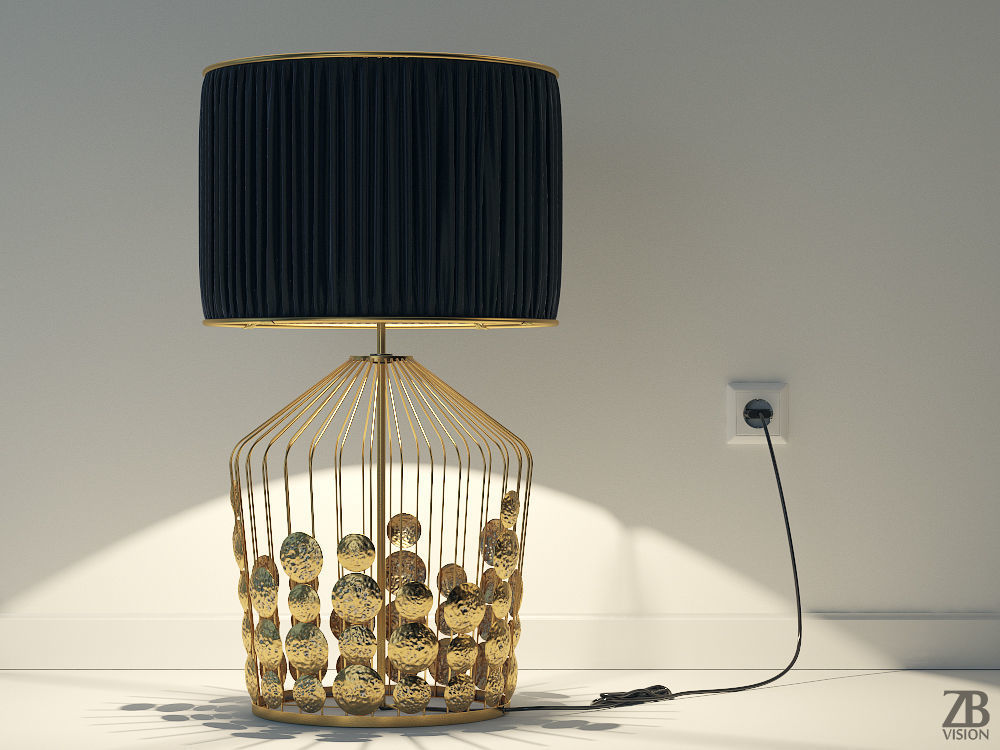 Grapes Table Lamp 3D model_1