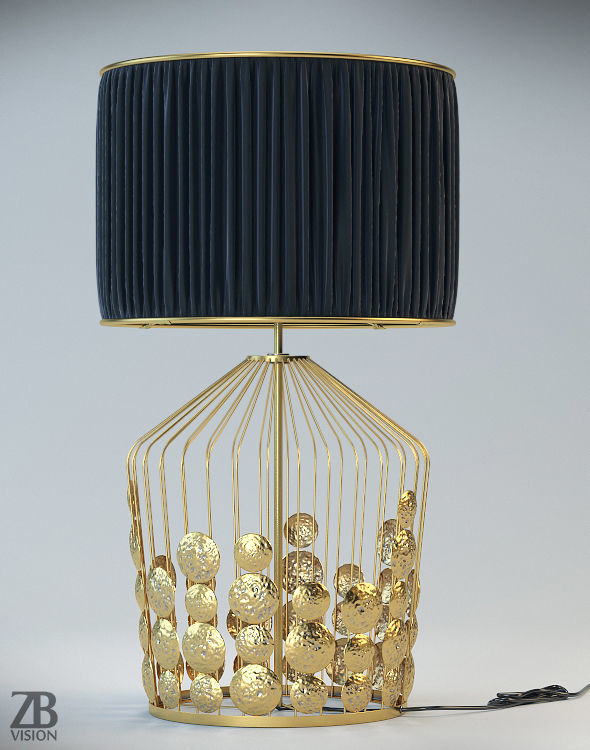 Grapes Table Lamp 3D model_9