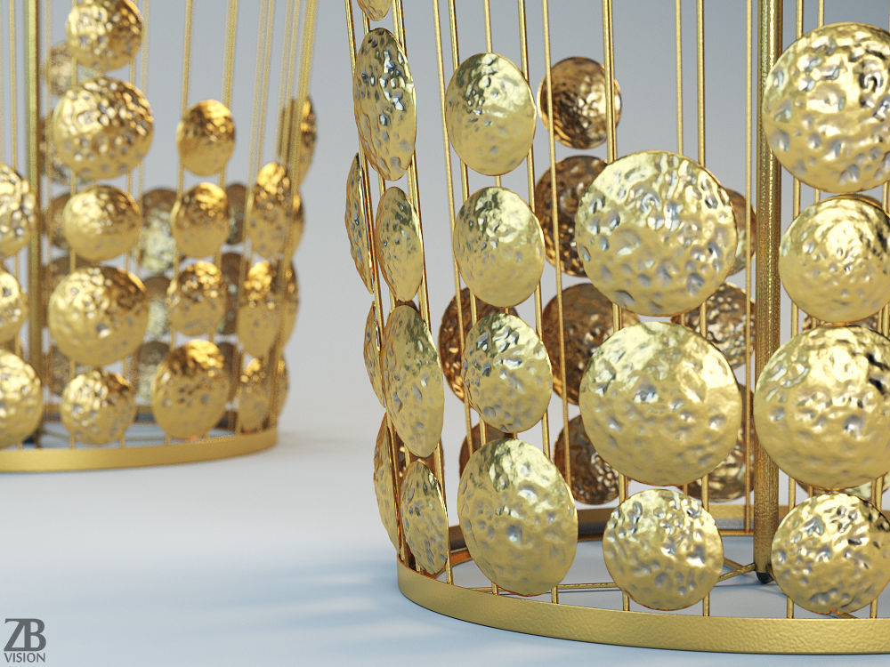 Grapes Table Lamp 3D model_3