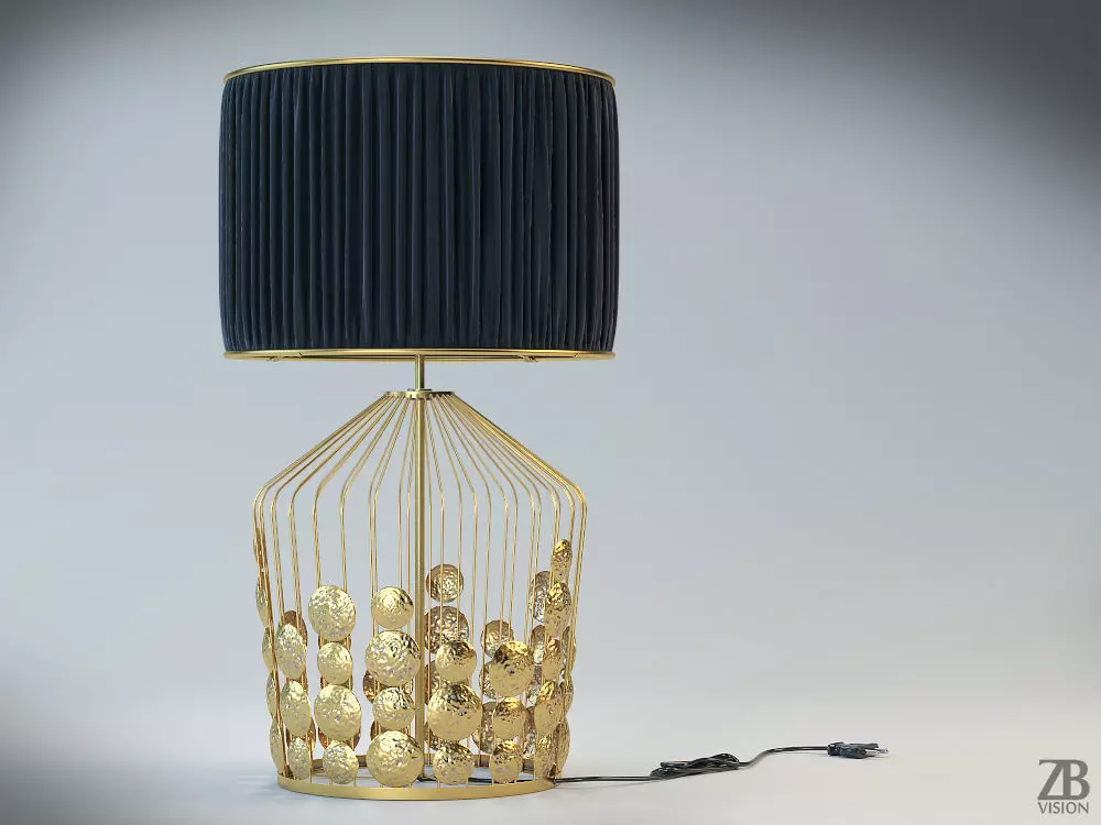 Grapes Table Lamp 3D model_0