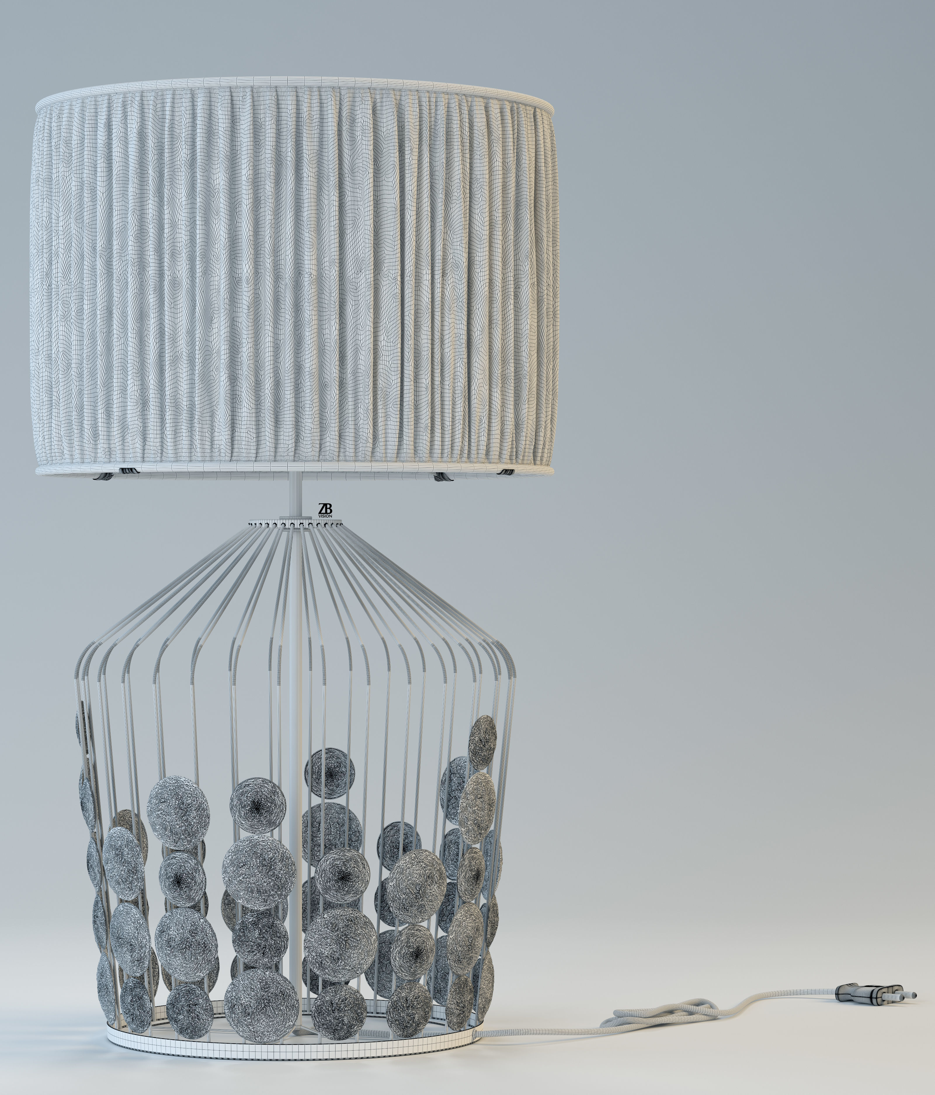 Grapes Table Lamp 3D model_8