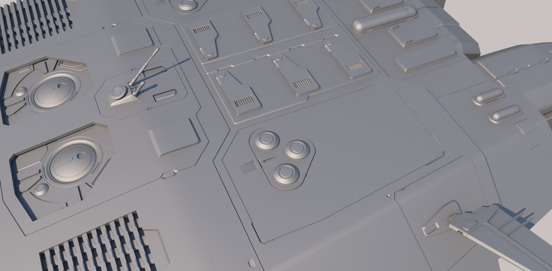 Sci Fi Dropship 3D model_19