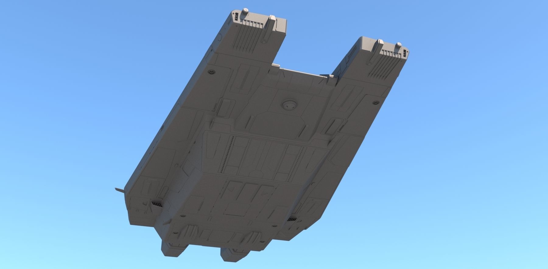 Sci Fi Dropship 3D model_13