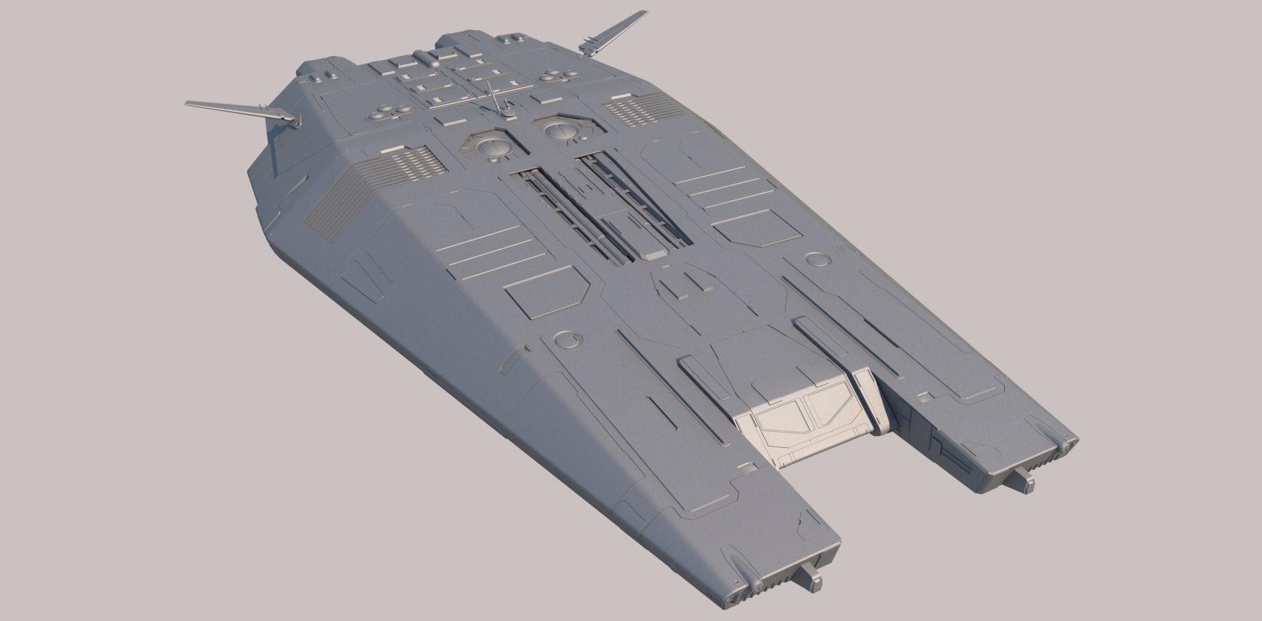 Sci Fi Dropship 3D model_12