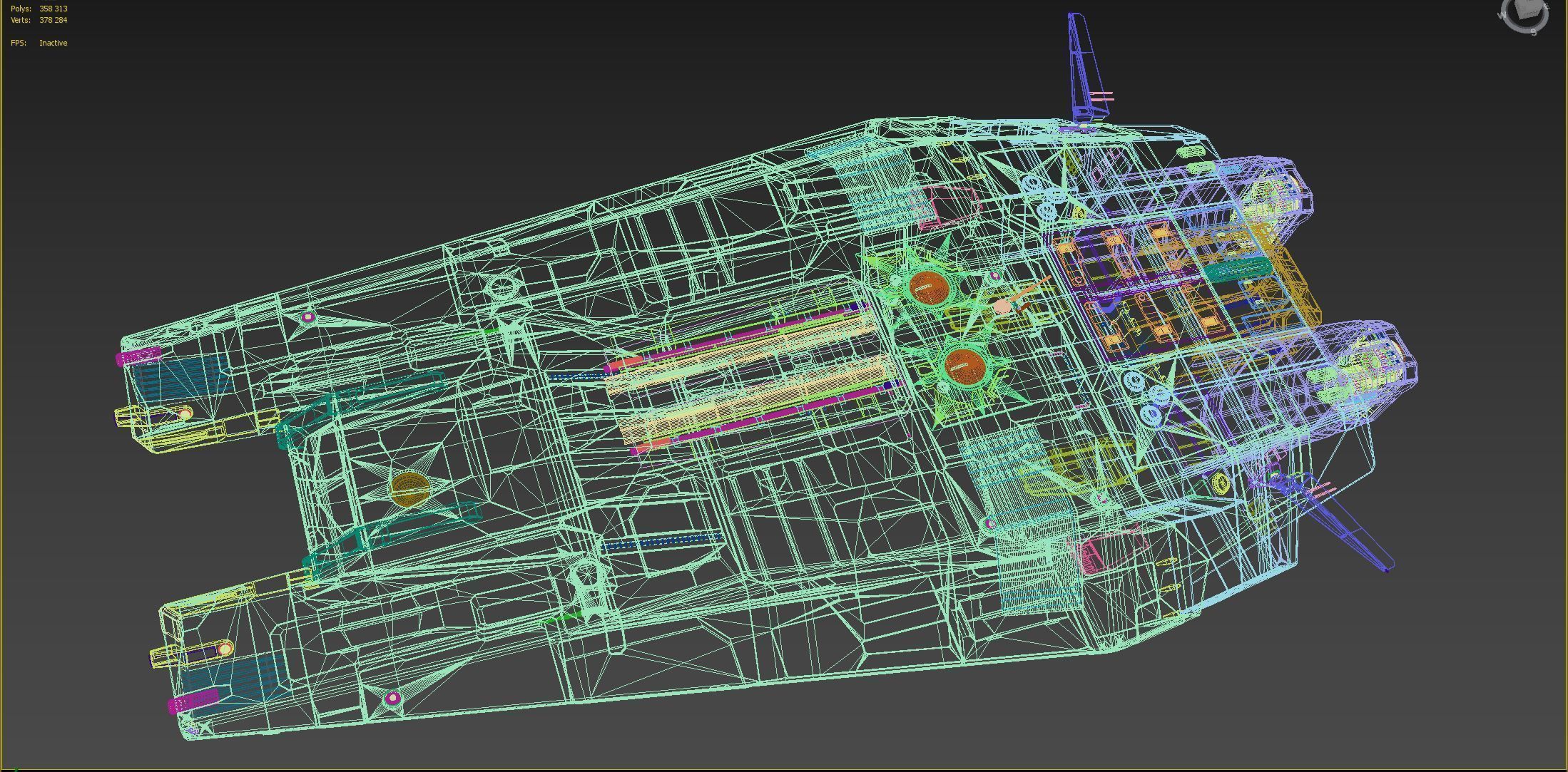 Sci Fi Dropship 3D model_24
