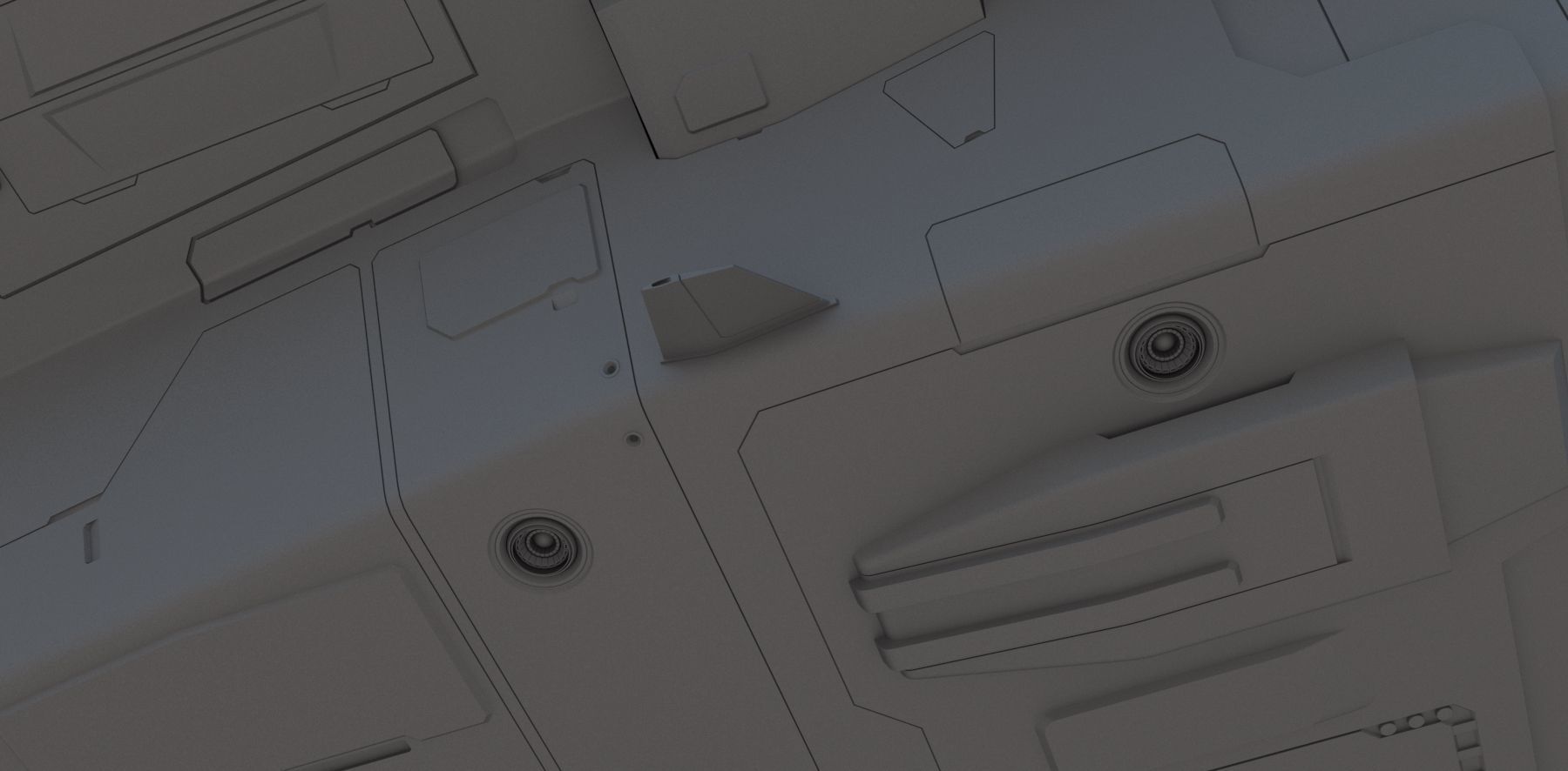 Sci Fi Dropship 3D model_16