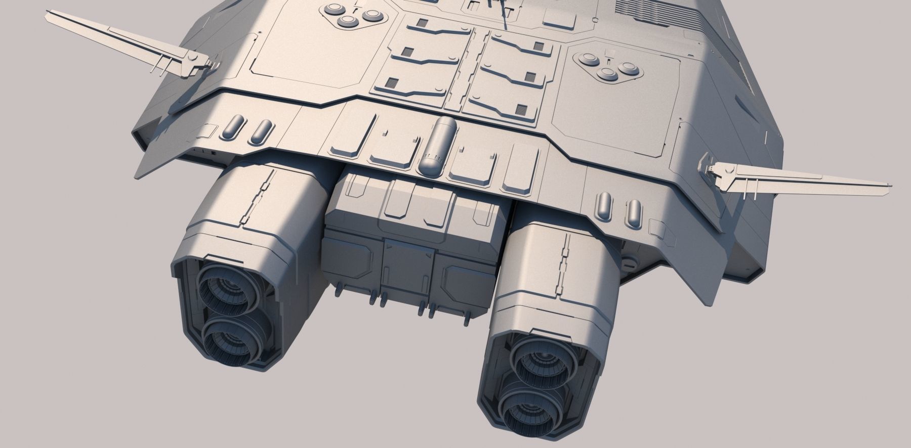 Sci Fi Dropship 3D model_22