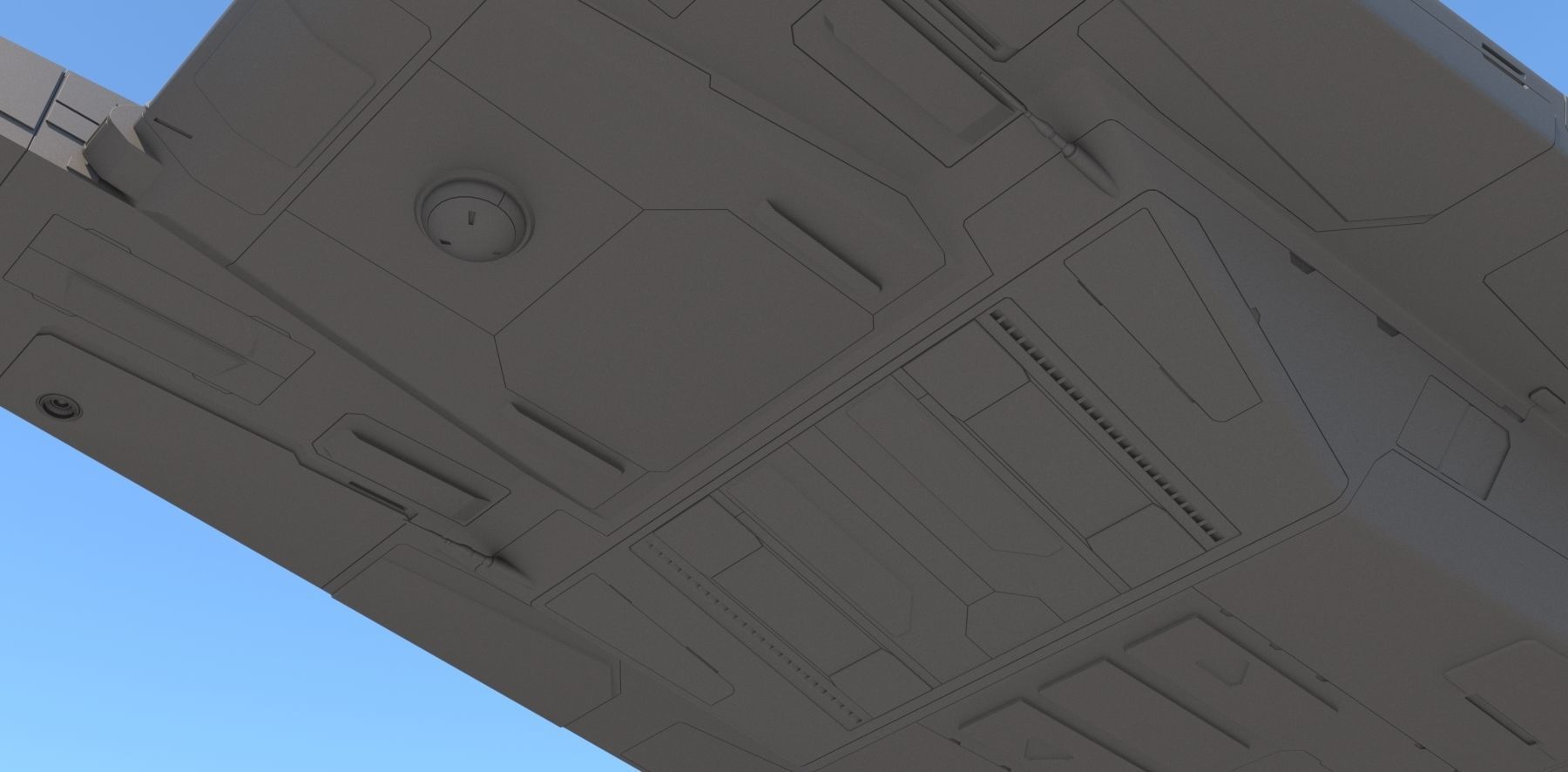 Sci Fi Dropship 3D model_21