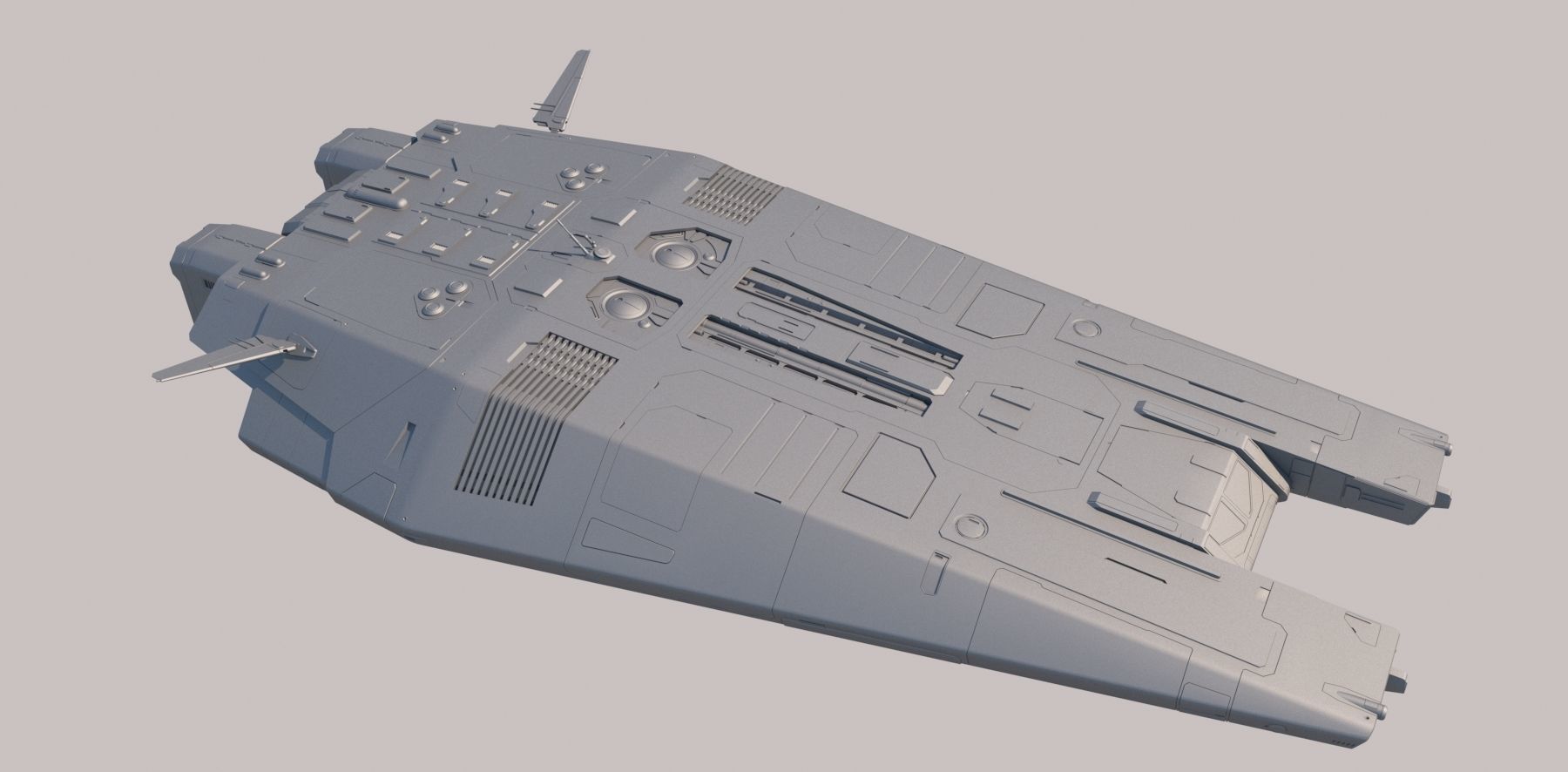 Sci Fi Dropship 3D model_11