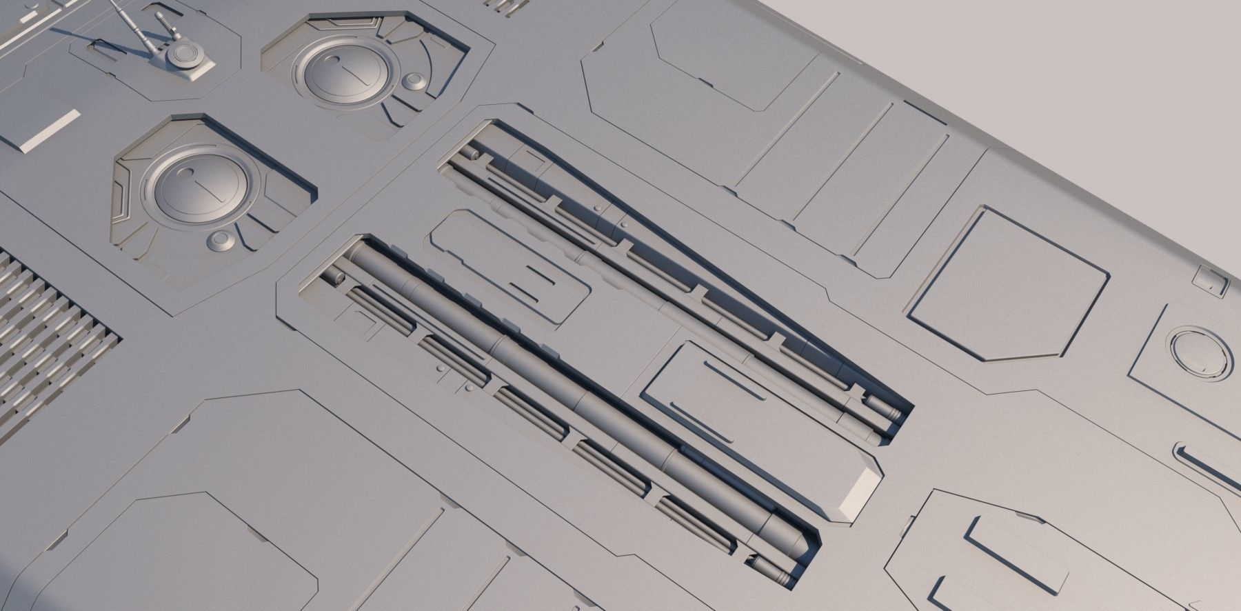 Sci Fi Dropship 3D model_14