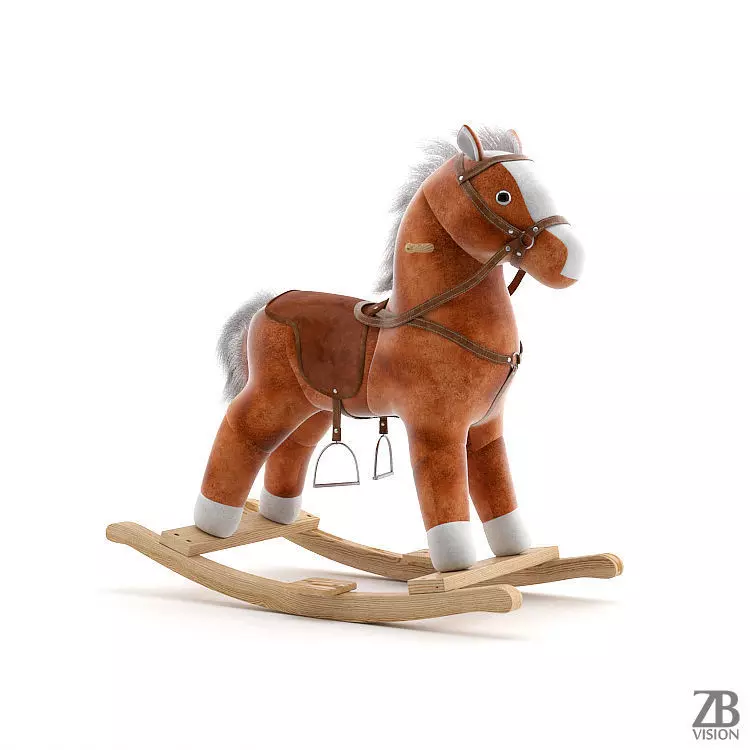 Rocking Horse 3D model_0