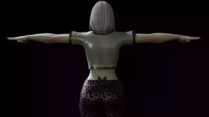 Woman in a sporty outfit