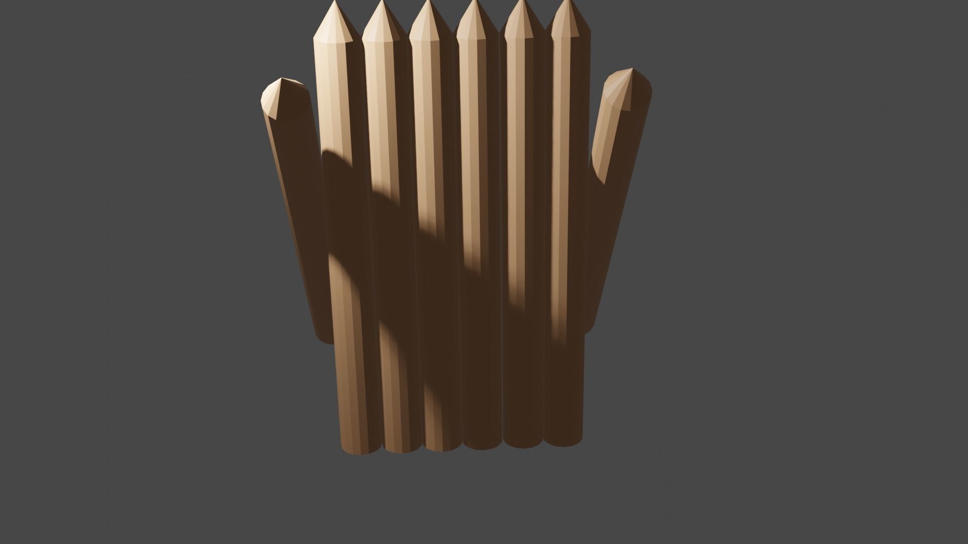 Arena Low Poly circular structure Low-poly 3D model_5