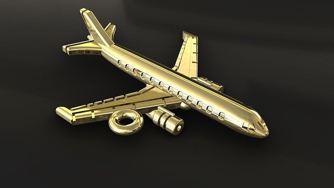Airplane medallion 3D print model