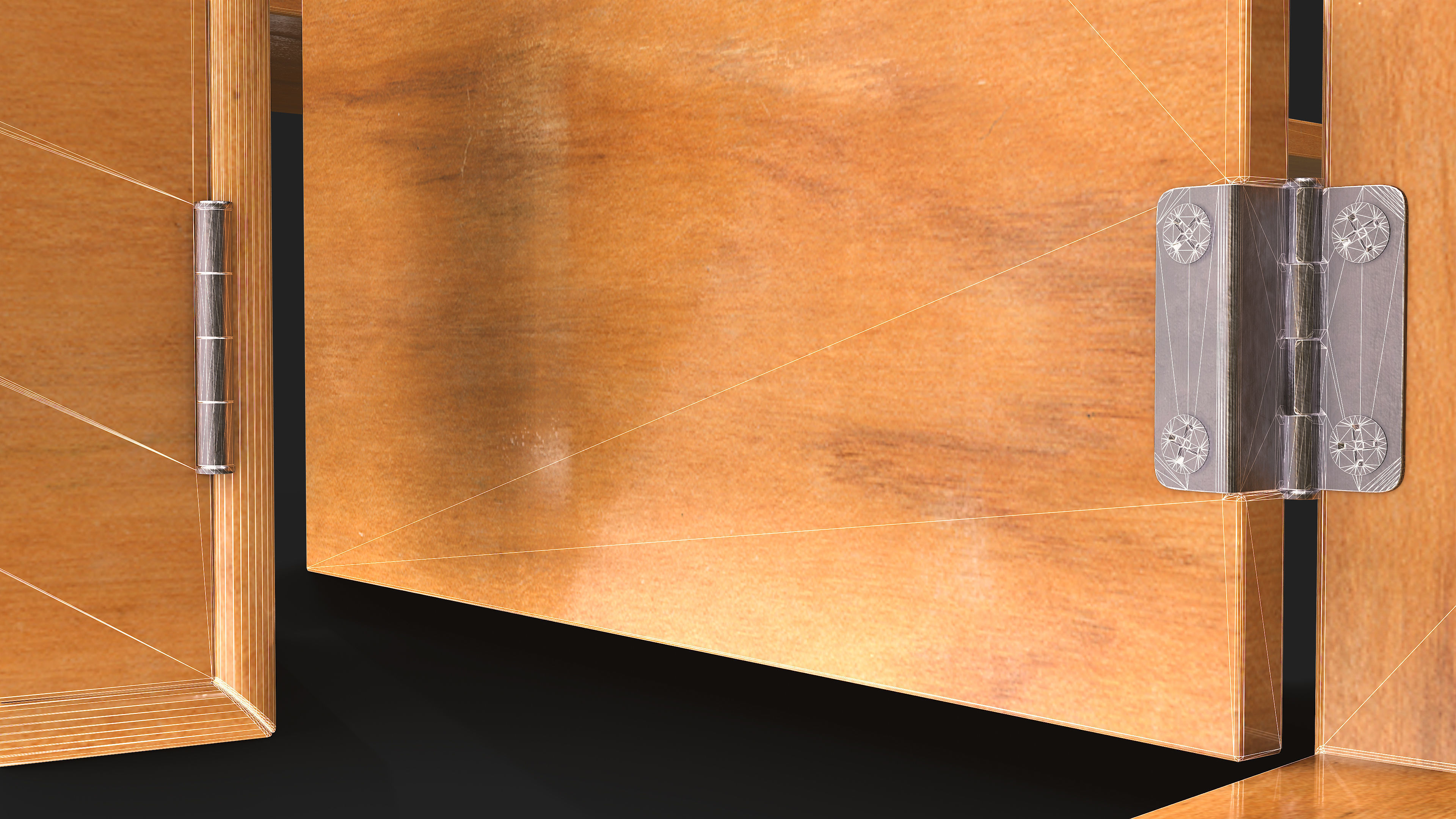 Modular furniture Low-poly 3D model_8