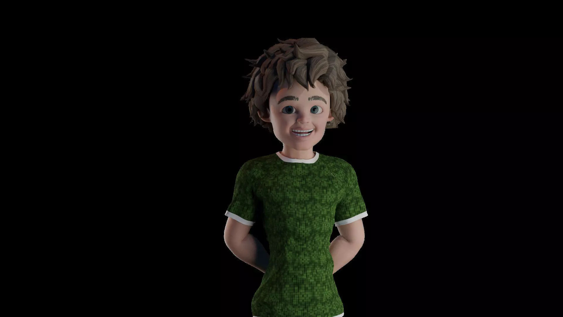 TOON BOY 3D MODEL Low-poly 3D model_0