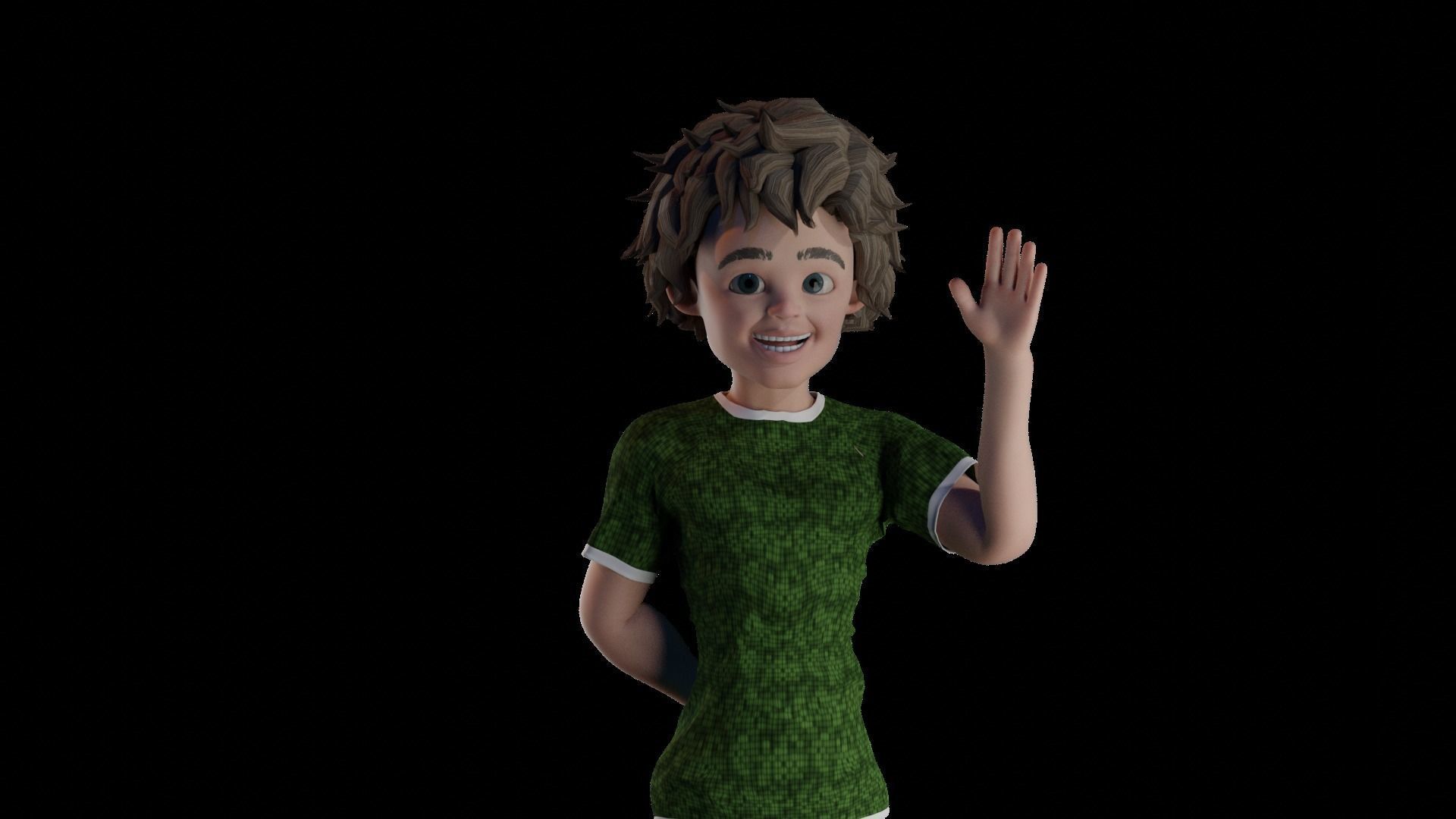 TOON BOY 3D MODEL Low-poly 3D model_1