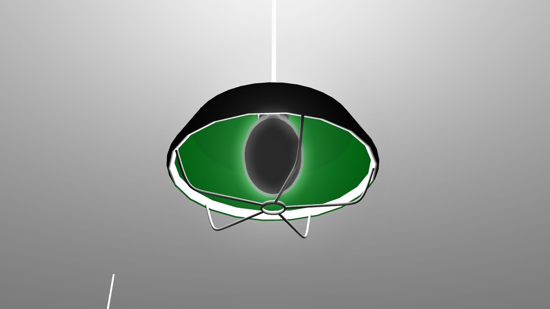 LIGHT two pendant lights hanging from ceiling 3D model_10