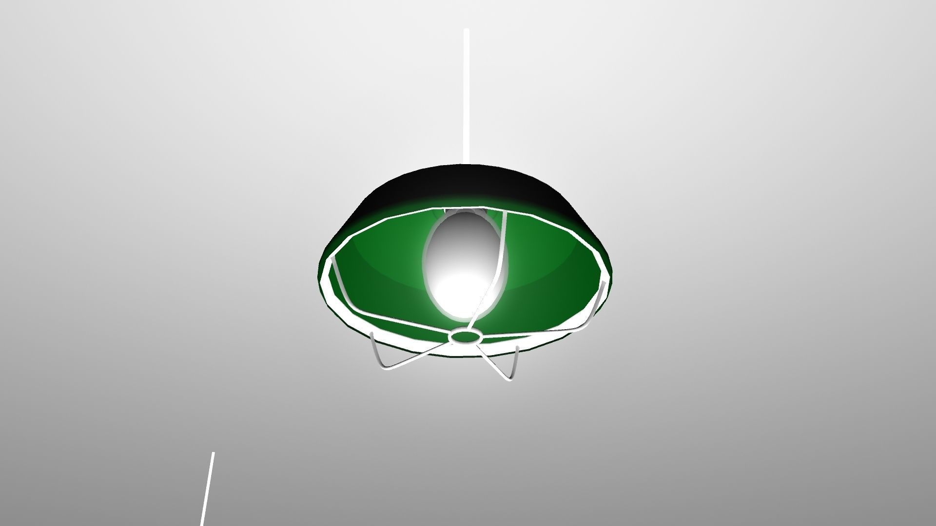 LIGHT two pendant lights hanging from ceiling 3D model_12