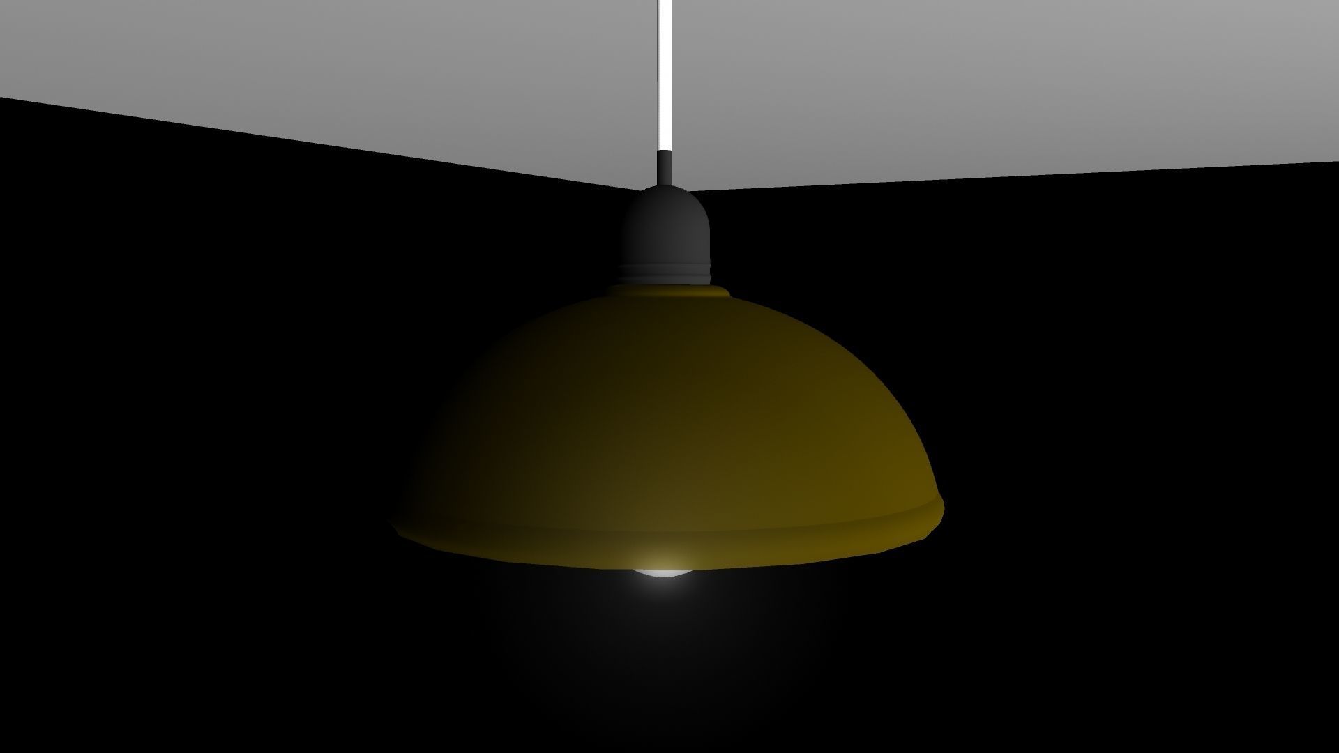 LIGHT two pendant lights hanging from ceiling 3D model_14