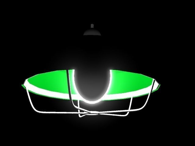 LIGHT two pendant lights hanging from ceiling 3D model_2