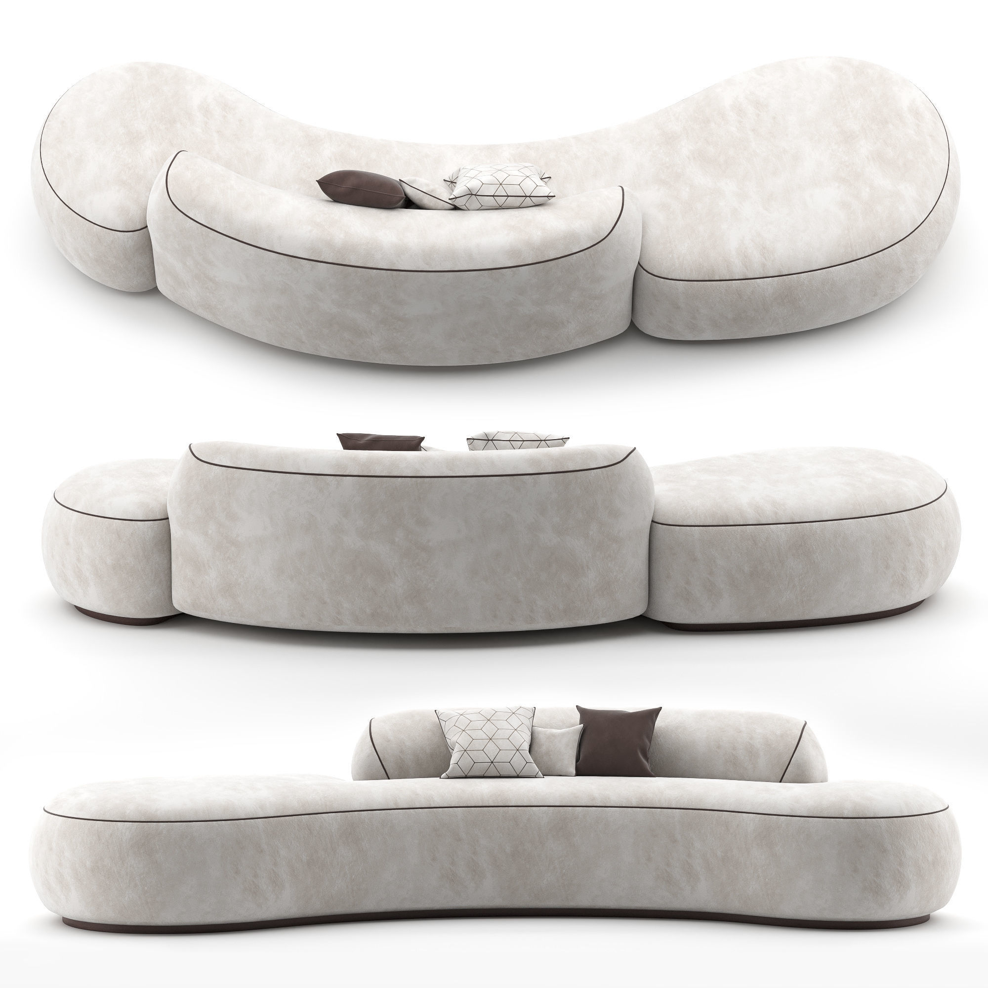 Holly Hunt sofa 3D model_1